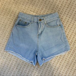 High Waisted Denim Shorts